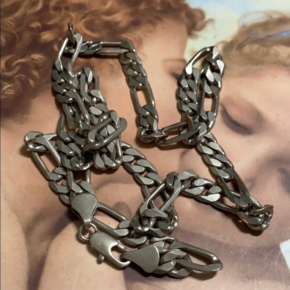 Sterling Silver 925 Solid Thick Figuro Chain ! - image 5